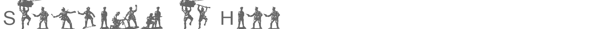 Sample characters Soldiers of Hell Font